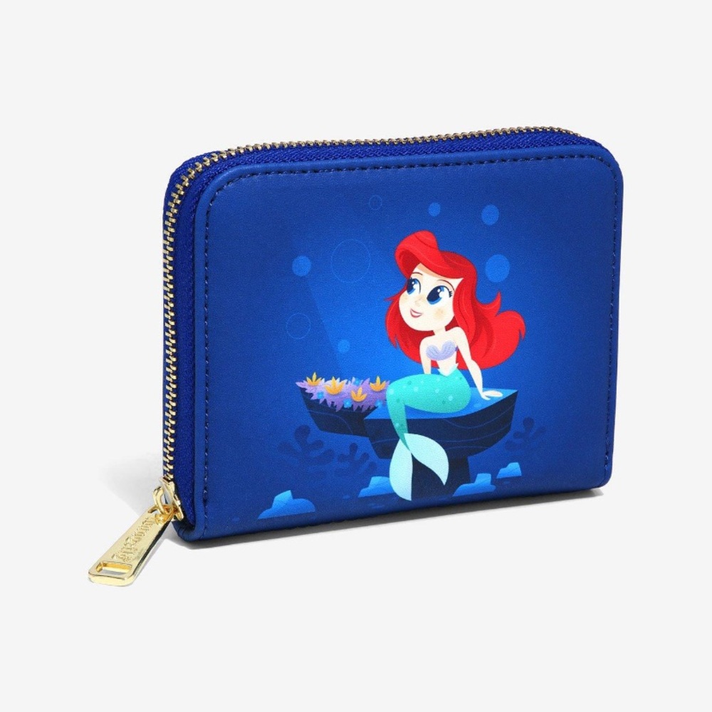 Loungefly‎ The Little Mermaid Ariel Under The Sea Small Zip Wallet